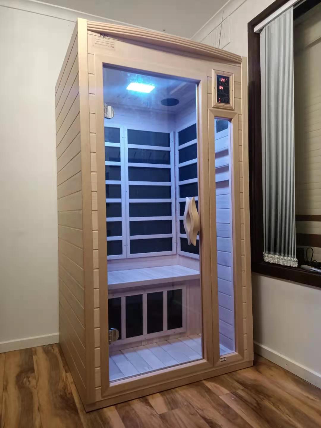 Kylin Low EMF Carbon Fibre Infrared Sauna 1 Person KY-023LB (DEMO ONLY)