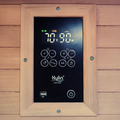 Kylin Low EMF Carbon Infrared Sauna Room 1 Person H6103 (Floor Heater included)