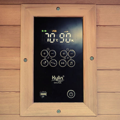 Kylin Low EMF Carbon Infrared Sauna Room 3 Person H6303 (Floor Heater included)