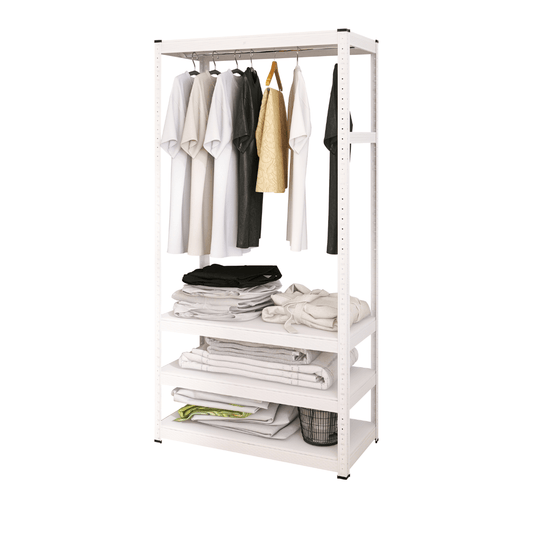 Kylin Wardrobe Storage Shelf Clothes Rack Garment Closet Storage Organizer Hanging Rail Shelf  (160cm) 800mm* 400mm* 1600mm