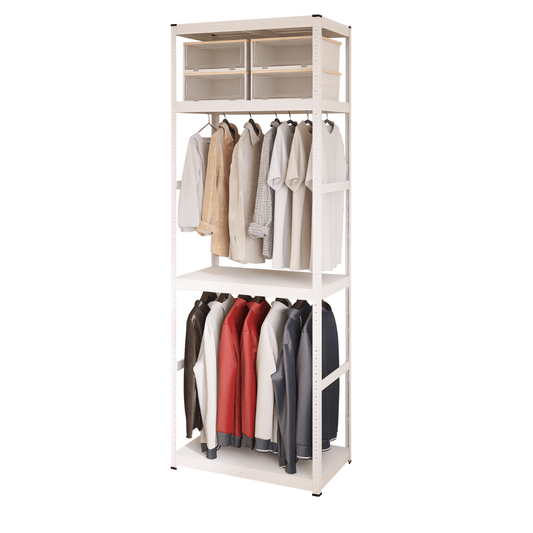 Kylin Wardrobe Storage Shelf Clothes Rack Garment Closet Storage Organizer Hanging Rail Shelf (228cm) 800mm*400mm*2280mm