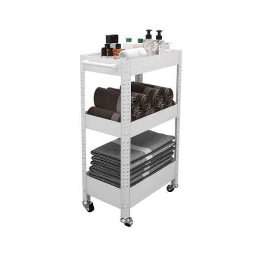 Kylin Storage Trolley Rolling Cart Kitchen Small Shelf Storage With Casters(3 Tiers) 50cm * 30 cm * 80 cm