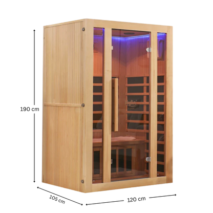 Kylin Low EMF Carbon Infrared Sauna Room 2 Person QD-D2