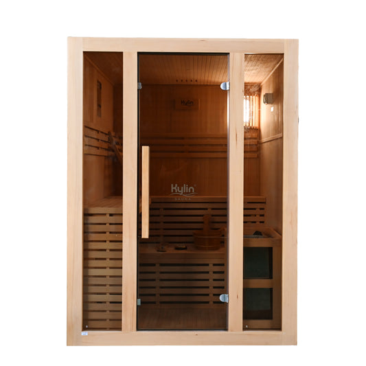 Kylin Traditional Steam Sauna Room 3 Person QD-EA3D