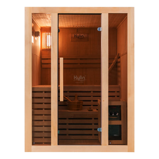 Kylin Traditional Steam Sauna Room 3 Person QD-EA3D