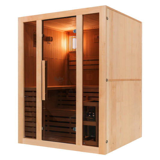 Kylin Traditional Steam Sauna Room 3 Person QD-EA3D