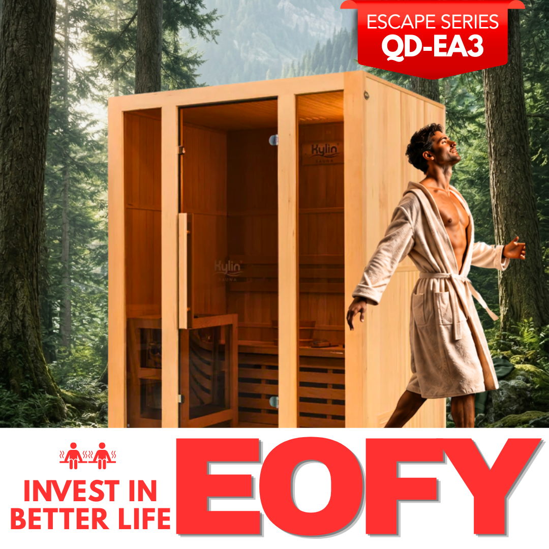 Kylin Traditional Indoor Steam Sauna Room 2 Person QD-EA3