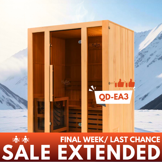 Kylin Traditional Steam Sauna Room 2 Person QD-EA3