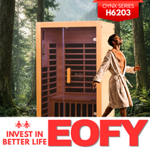 Kylin Low EMF Carbon Infrared Sauna Room 2 Person H6203 (Floor Heater included)