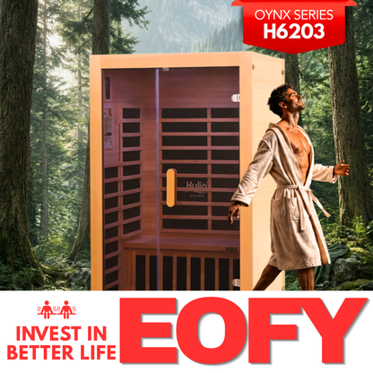 Kylin Low EMF Carbon Infrared Sauna Room 2 Person H6203 (Floor Heater included)
