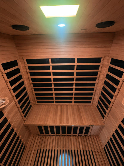 Kylin Low EMF Premium Cedar Infrared Sauna Room 3 Person H6304 (Floor Heater included)