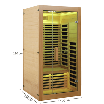 Kylin Low EMF Carbon Infrared Sauna Room 1 Person H6101 (HL-200K)