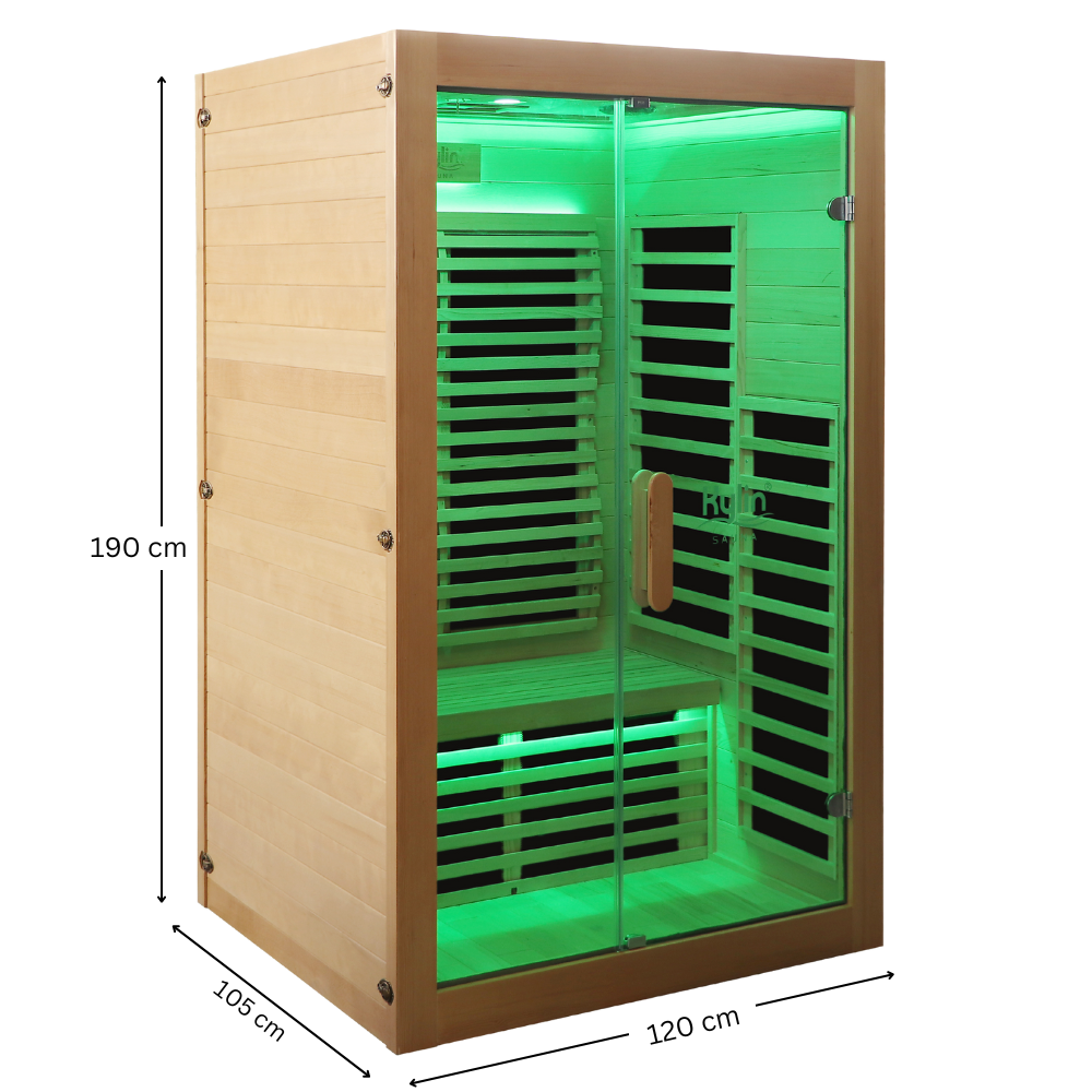 Kylin Low EMF Carbon Infrared Sauna Room 2 Person H6201 (HL-300K)