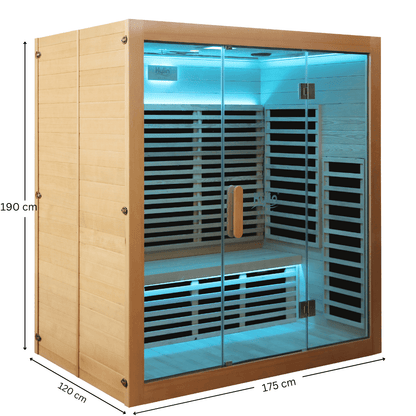 Kylin Low EMF Carbon Infrared Sauna Room 4 Person H6401 (HL-500K)