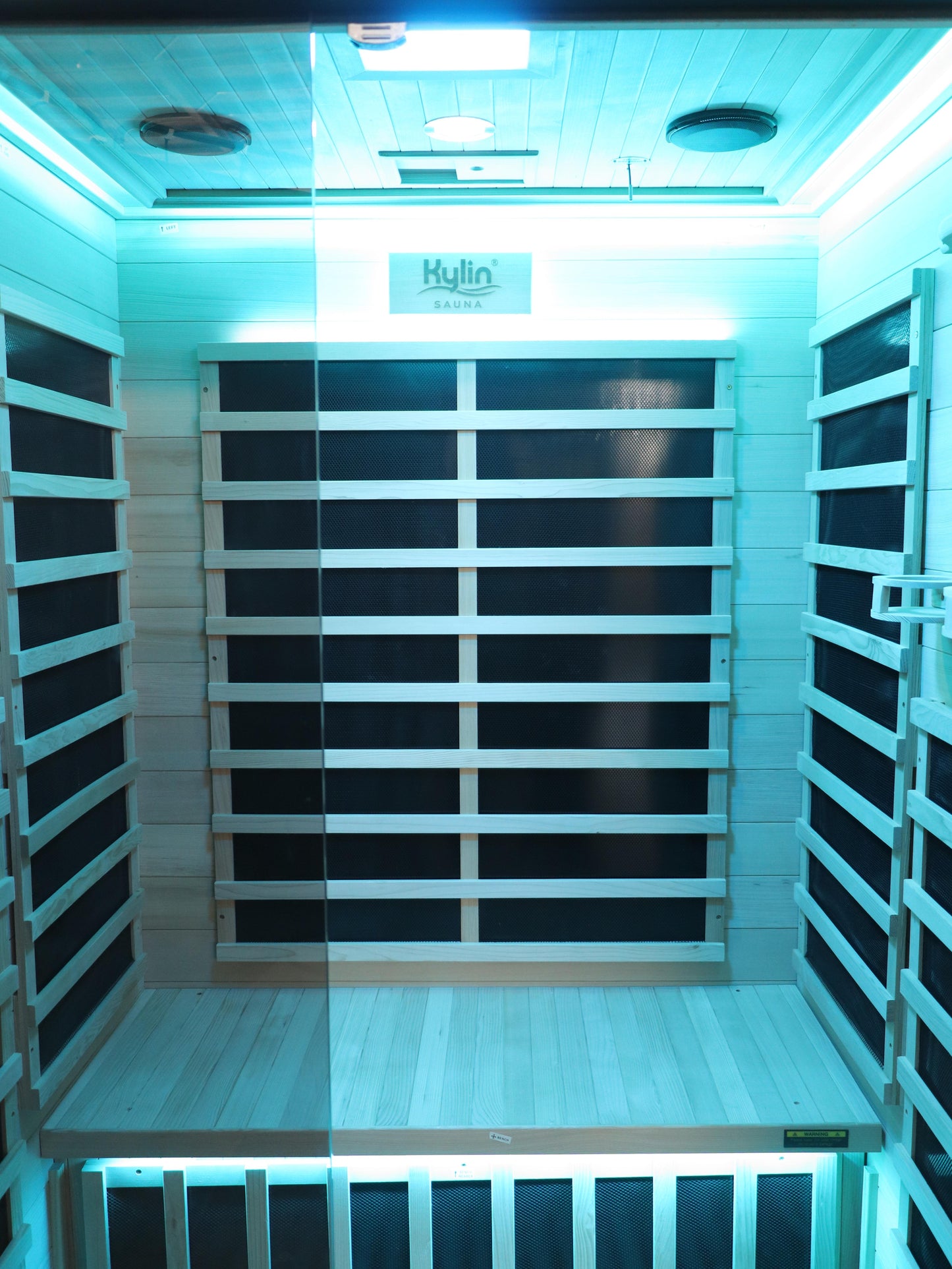 Kylin Carbon Infrared Sauna Room 2 Person Low EMF H6205 (Black)