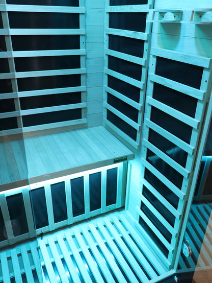 Kylin Carbon Infrared Sauna Room 2 Person Low EMF H6205 (Black)