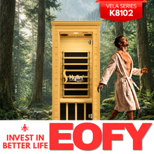 Kylin Portable Low EMF Carbon Fibre Heating Far Infrared Sauna 1 Person K8102