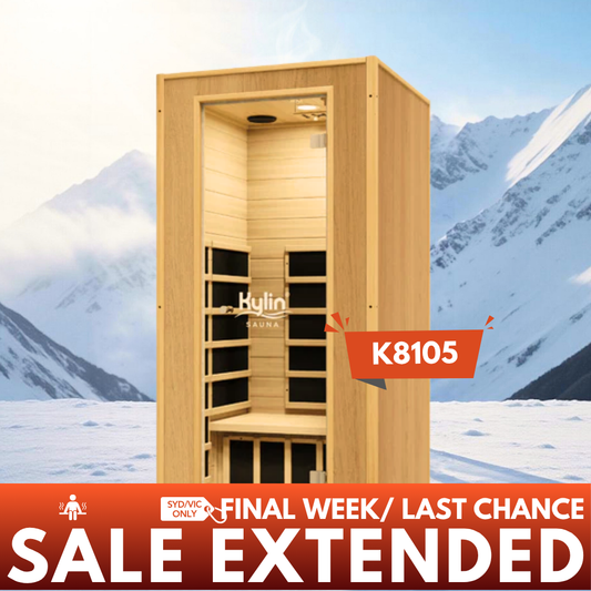 Kylin Low EMF Modern Carbon Far Portable Sauna 1 person - K8105