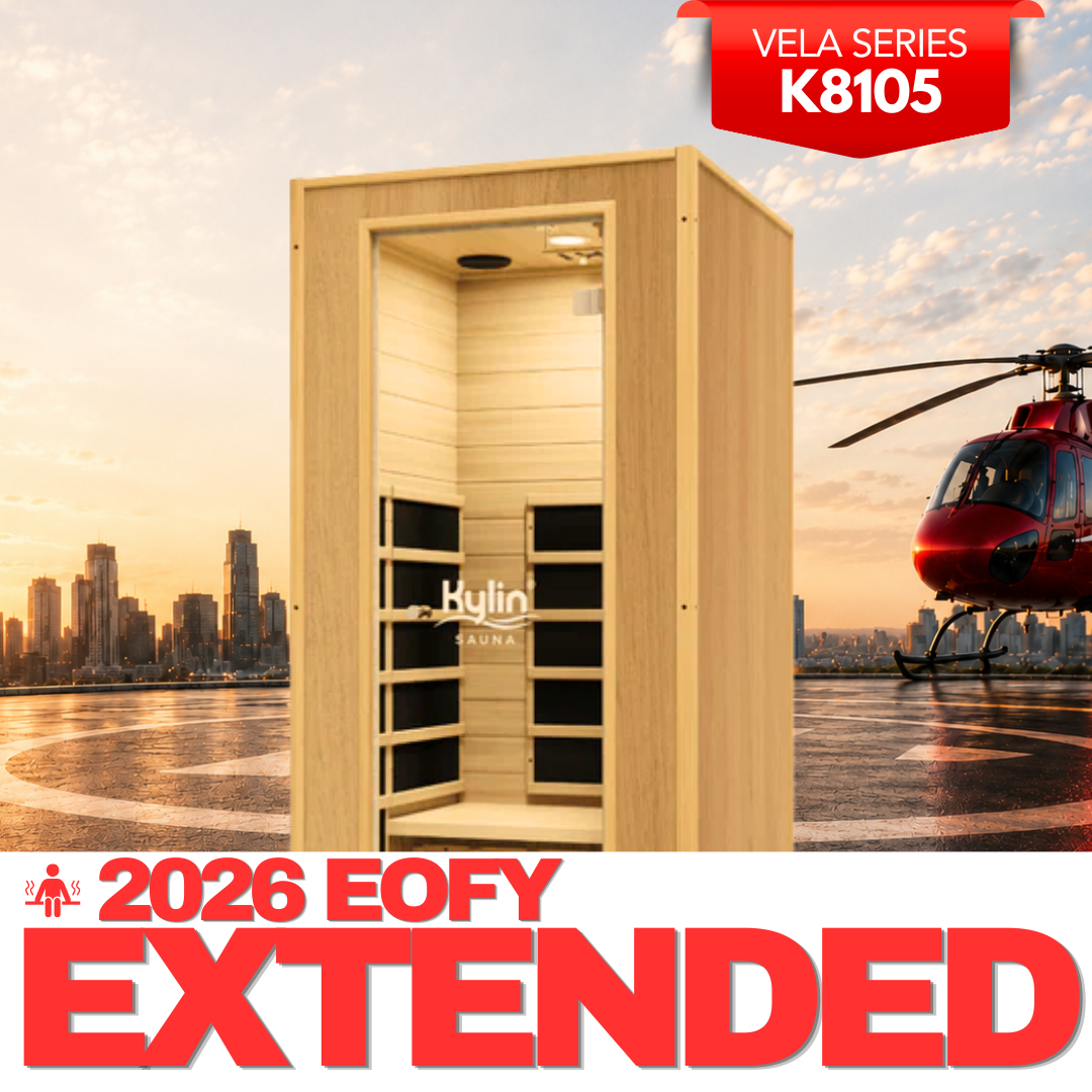 Kylin Low EMF Modern Carbon Far Portable Sauna 1 person - K8105
