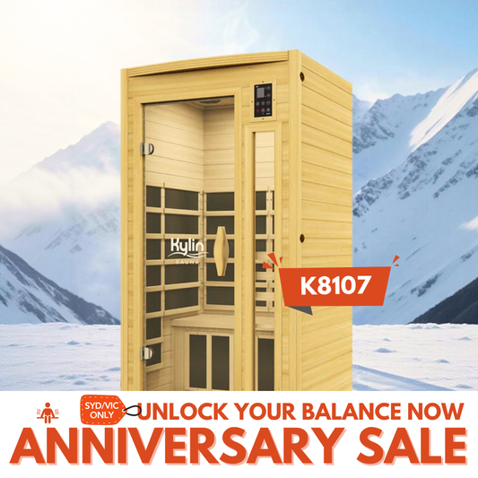 Kylin Ultra Low EMF Carbon Infrared Sauna 1 Person - K8107 Low EMF