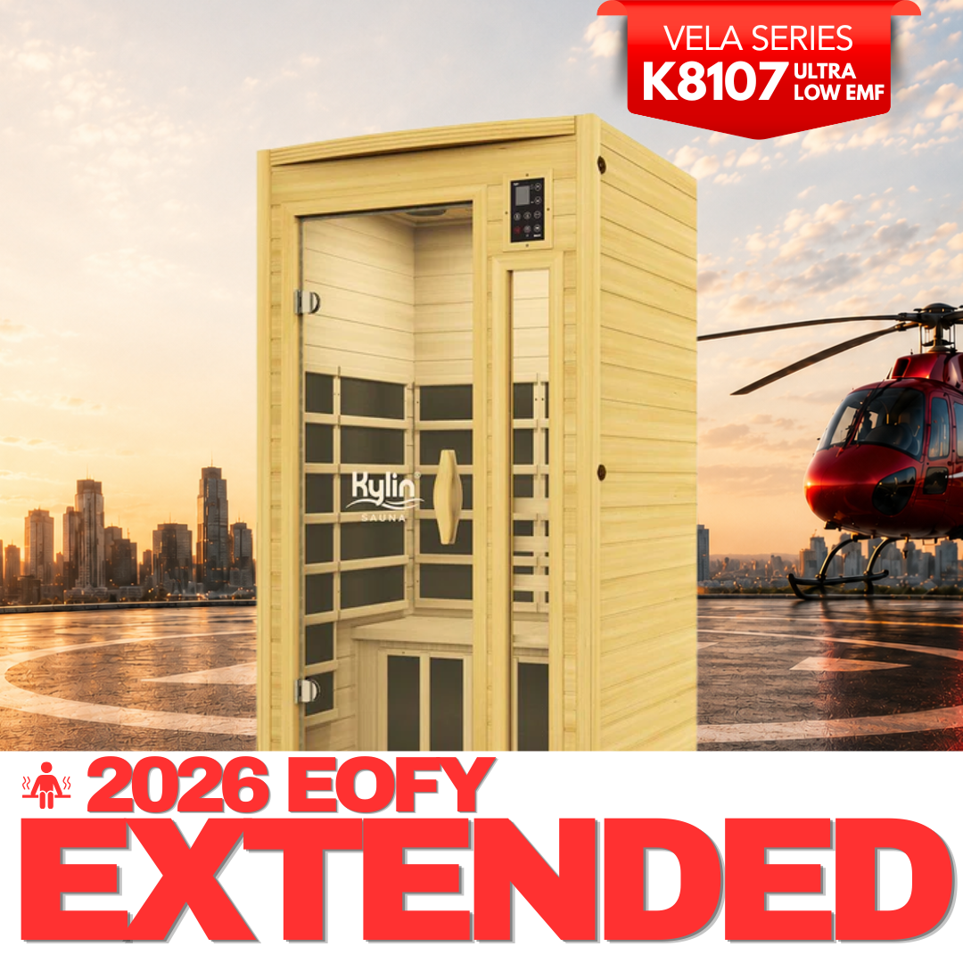 Kylin Ultra Low EMF Carbon Infrared Sauna 1 Person - K8107 Ultra Low EMF