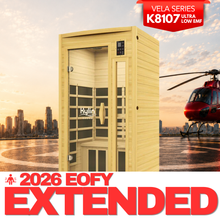Kylin Ultra Low EMF Carbon Infrared Sauna 1 Person - K8107 Ultra Low EMF