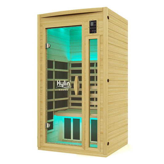 Kylin Ultra Low EMF Carbon Infrared Sauna 1 Person - K8108 PRO