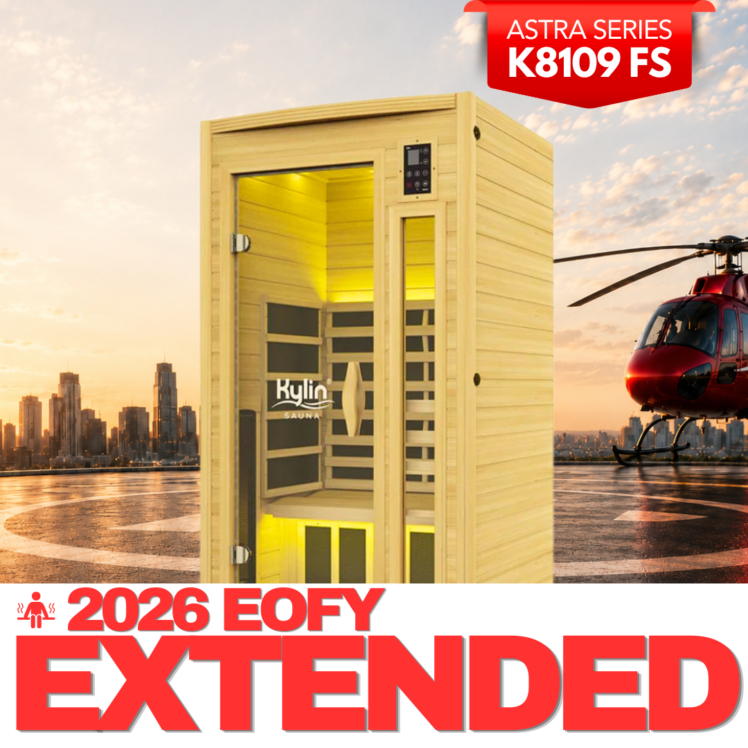 Kylin Full Spectrum Low EMF Carbon Infrared Sauna 1 Person - K8109 FS