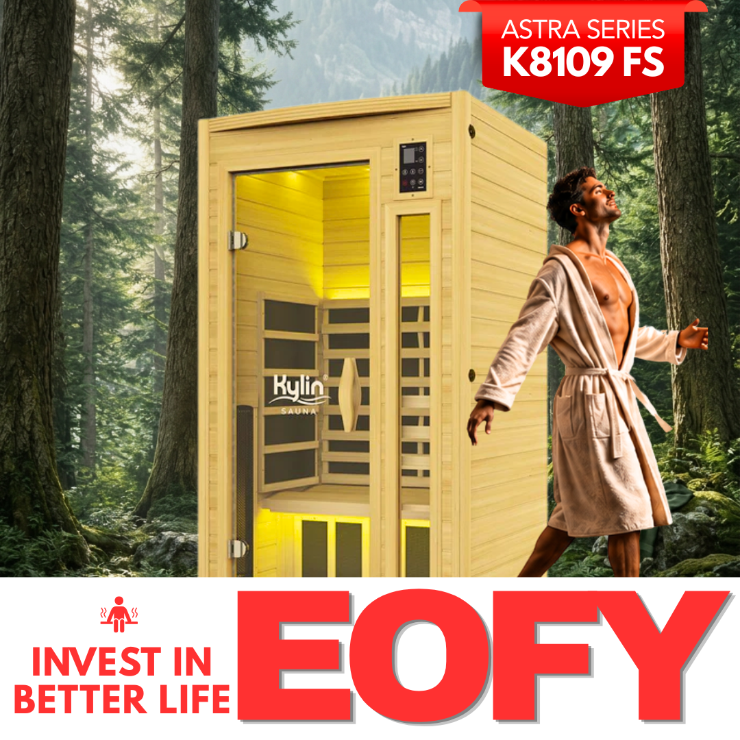 Kylin Full Spectrum Low EMF Carbon Infrared Sauna 1 Person - K8109 FS