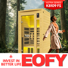 Kylin Full Spectrum Low EMF Carbon Infrared Sauna 1 Person - K8109 FS