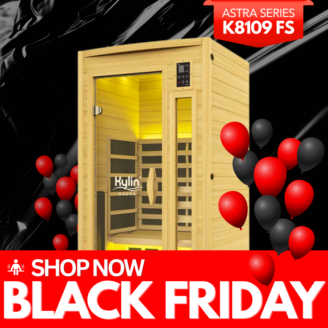 Kylin ASTRA PRO Full Spectrum Low EMF Carbon Infrared Sauna 1 Person - K8109 FS