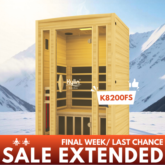 Kylin Full Spectrum Low EMF Carbon Far Infrared Sauna 2 people - K8200 FS