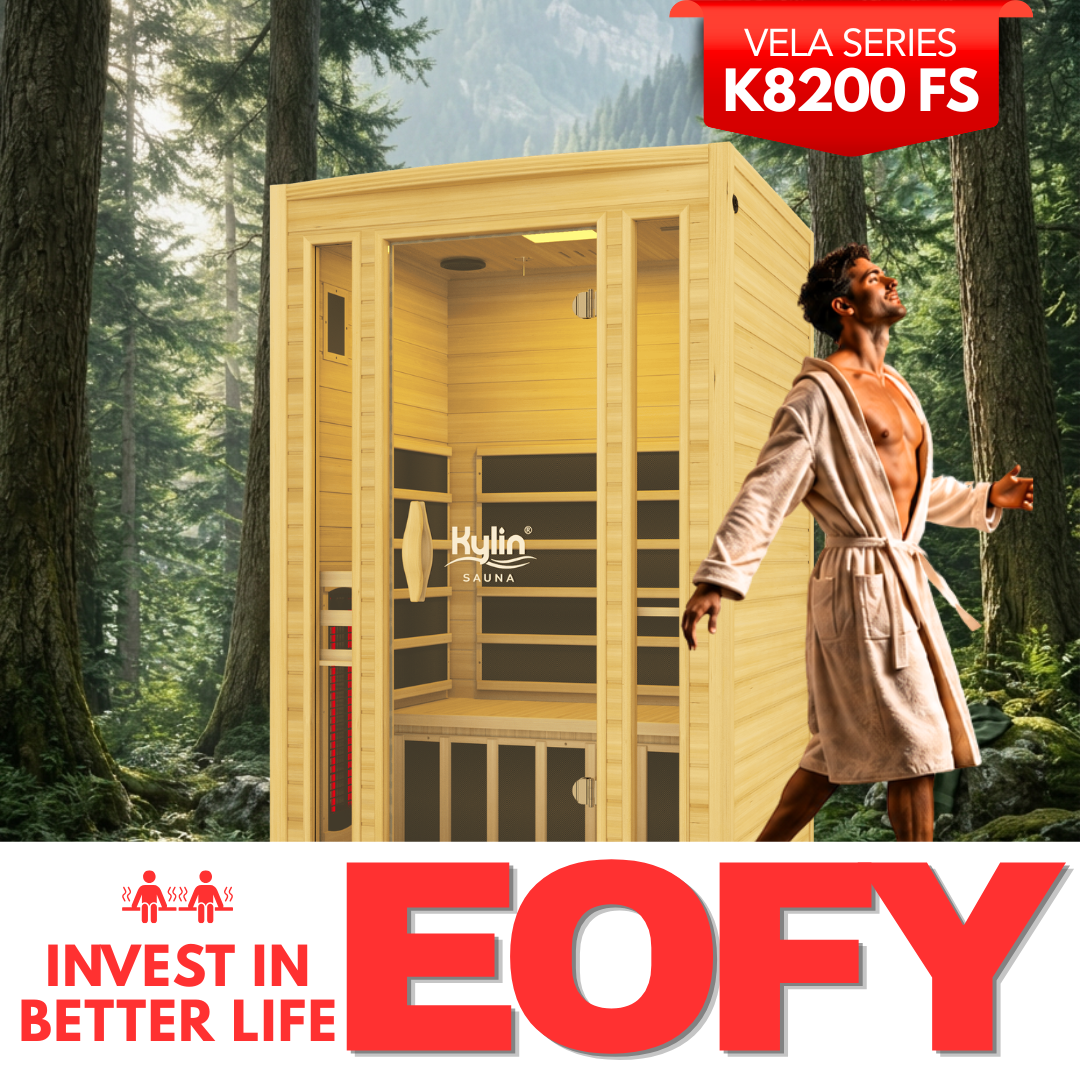 Kylin Full Spectrum Low EMF Carbon Far Infrared Sauna 2 people - K8200 FS