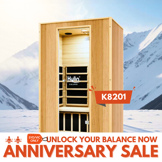 Kylin Low EMF Modern Carbon Far Infrared Sauna 2 person - K8201