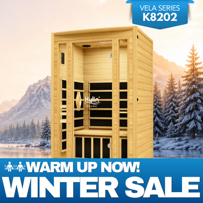Kylin Low EMF Premium Carbon Far Infrared Sauna 2 people - K8202