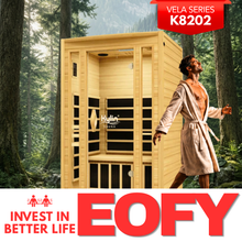 Kylin Low EMF Premium Carbon Far Infrared Sauna 2 people - K8202