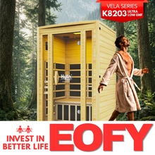 Kylin Ultra Low EMF Carbon Far Infrared Sauna 2 people - K8203 Low EMF
