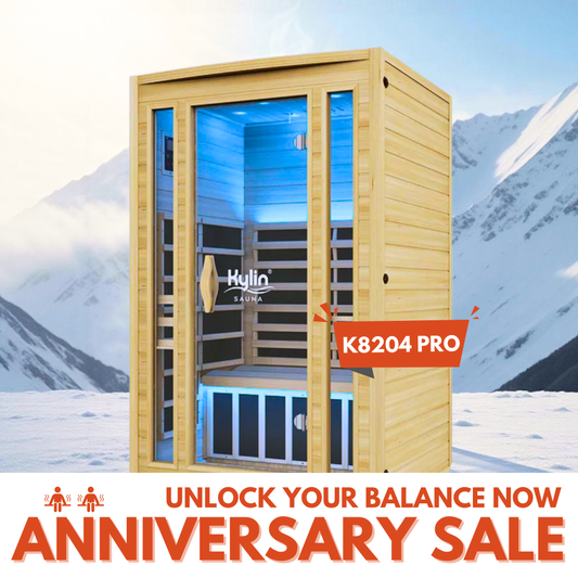 Kylin Superior Ultra Low EMF Carbon Far Infrared Sauna 2 people - K8204 PRO