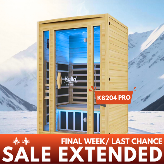 Kylin Superior Ultra Low EMF Carbon Far Infrared Sauna 2 people - K8204 PRO