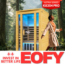 Kylin Superior Ultra Low EMF Carbon Far Infrared Sauna 2 people - K8204 PRO