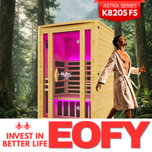 Kylin Full Spectrum Low EMF Carbon Far Infrared Sauna 2 people - K8205 FS