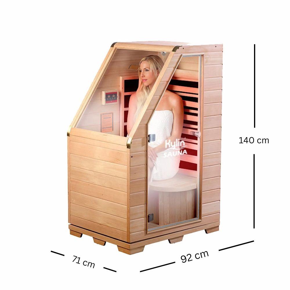 Kylin Compact Carbon Fibre Portable Sauna 1 Person Home Sauna KY-1D6/K8101