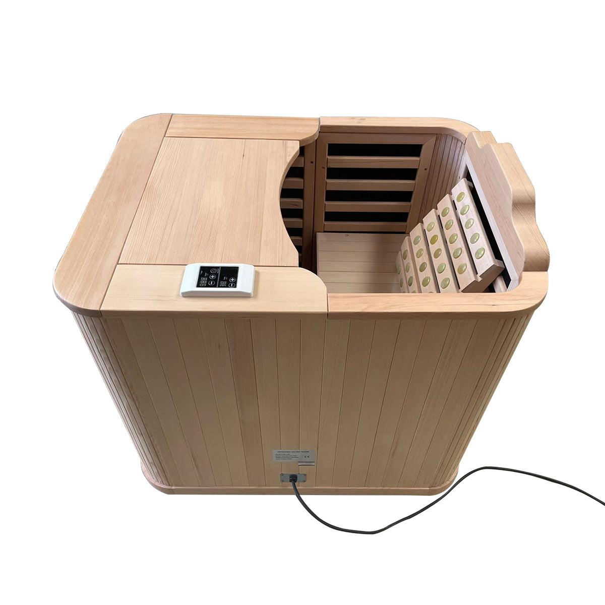 Kylin half body infrared sauna cabon