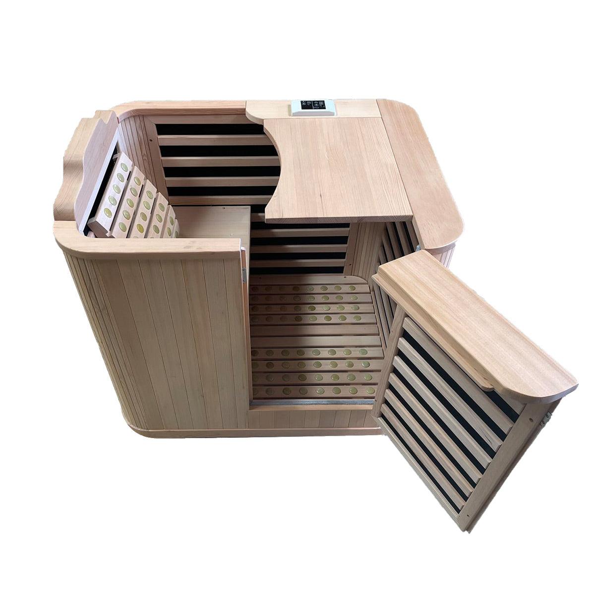 Kylin half body infrared sauna cabon