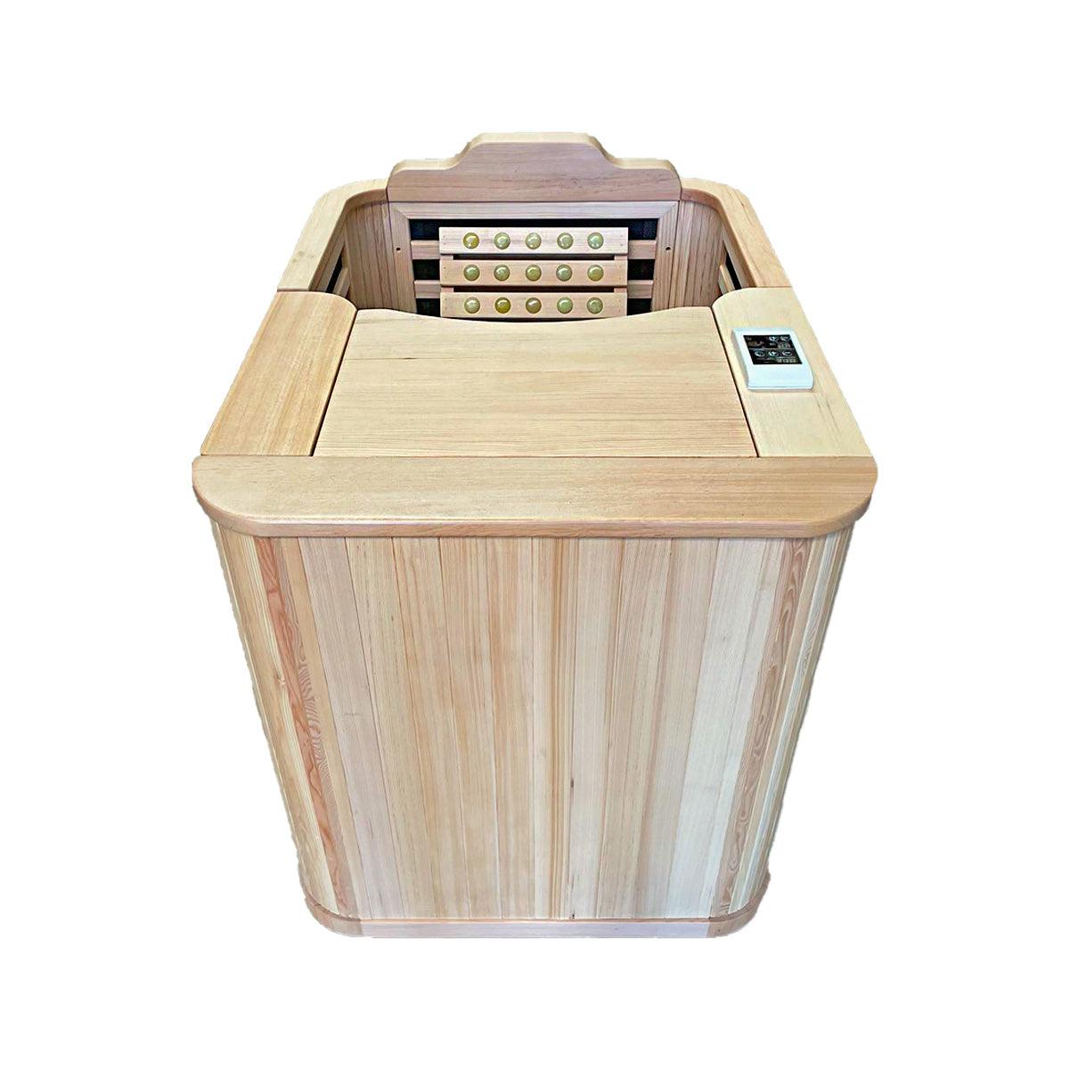 Kylin half body infrared sauna cabon