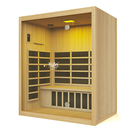 Kylin Panorama Low EMF Carbon Far Infrared Sauna 3 person - K8302