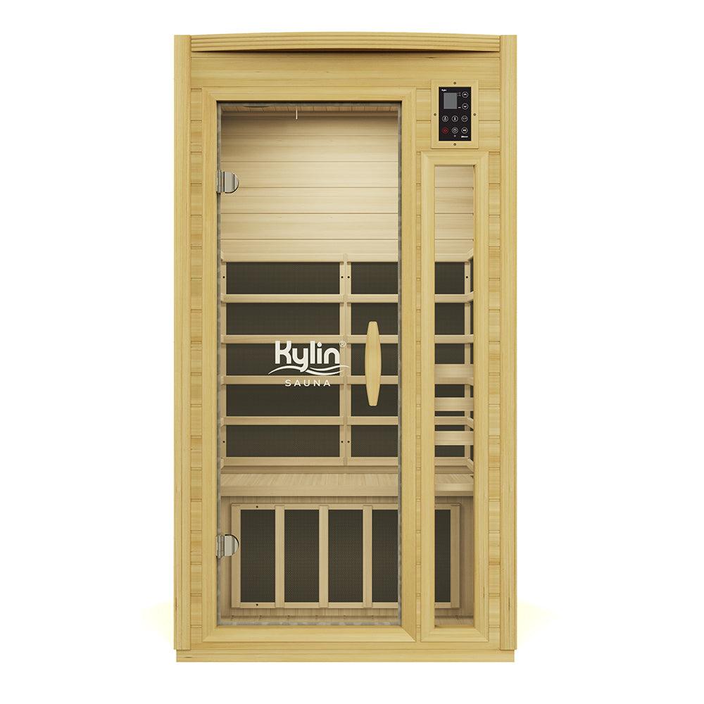 Kylin Ultra Low EMF Carbon Infrared Sauna 1 Person - K8107 Ultra Low EMF