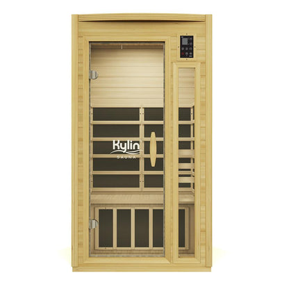Kylin Ultra Low EMF Carbon Infrared Sauna 1 Person - K8107 Ultra Low EMF