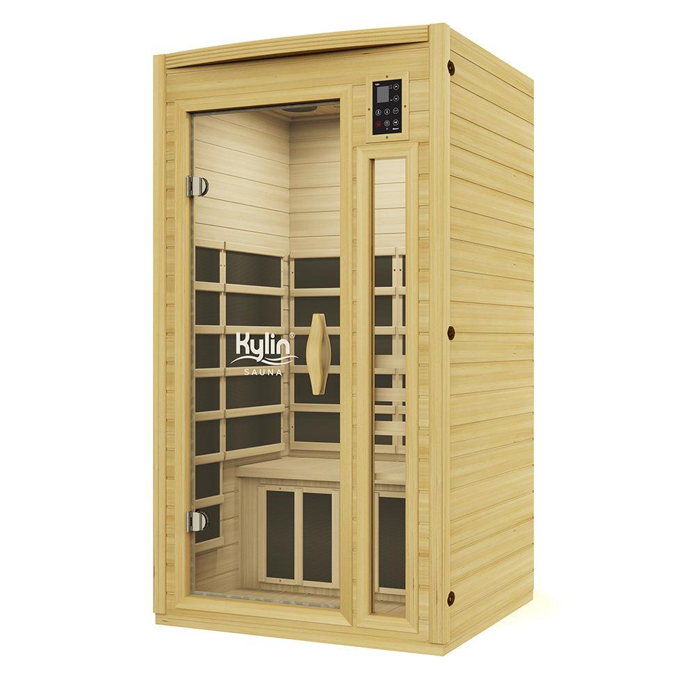 Kylin Ultra Low EMF Carbon Infrared Sauna 1 Person - K8107 Ultra Low EMF