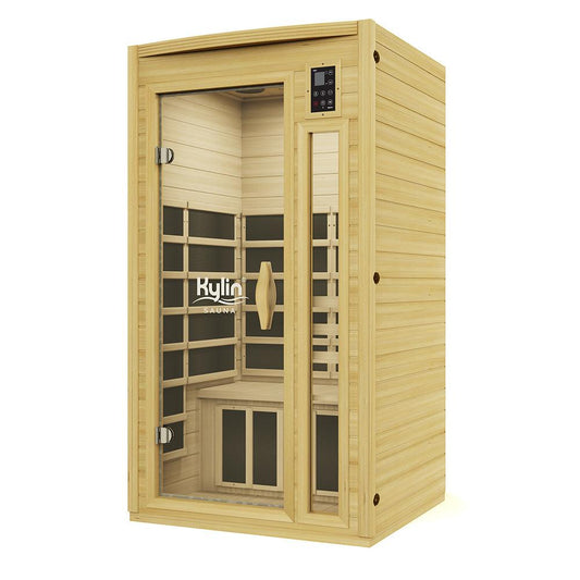 Kylin Ultra Low EMF Carbon Infrared Sauna 1 Person - K8107 Low EMF